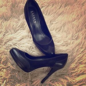 Size 8 1/2 Ralph Lauren Black High-Heels